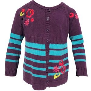 Me Too 5Y embroidered cardigan sweater